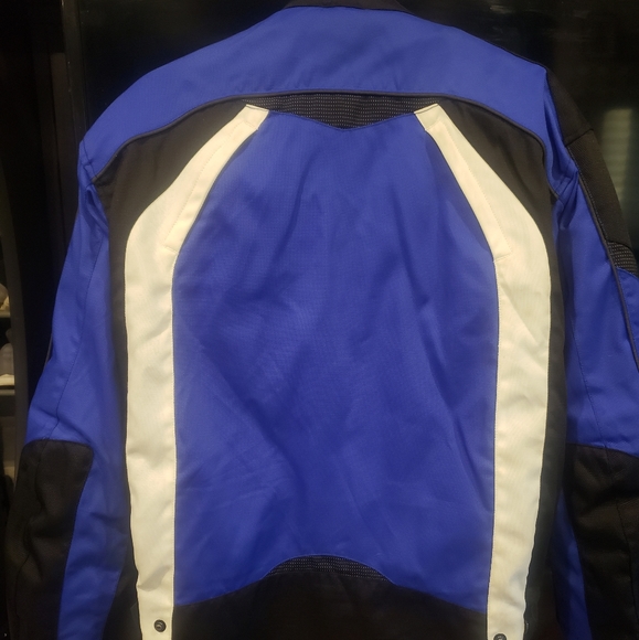 CASTLE X Street Wear Snowmobile Winter Jacket Blue Black Size Large - Picture 2 of 8